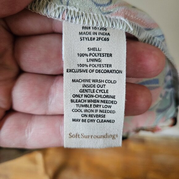 Soft Surroundings Ariege Blazer Jacket Floral Lace Embroidered Beaded Peplum M - Picture 8 of 8